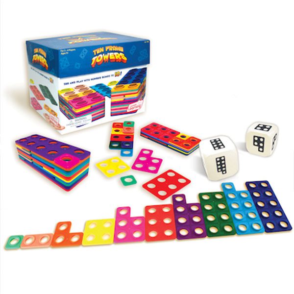 Plastic Ten Frame Towers Game - IMS Ltd